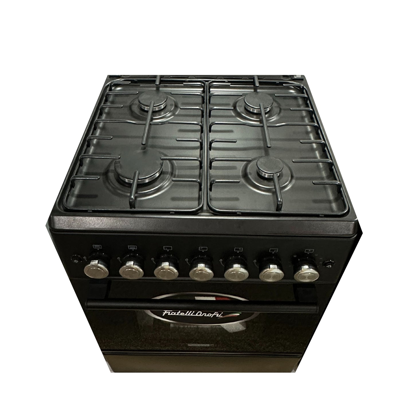 Fratelli onofri Freestanding Gas Cooker 4 burners 1 Door - Black - 60 cm