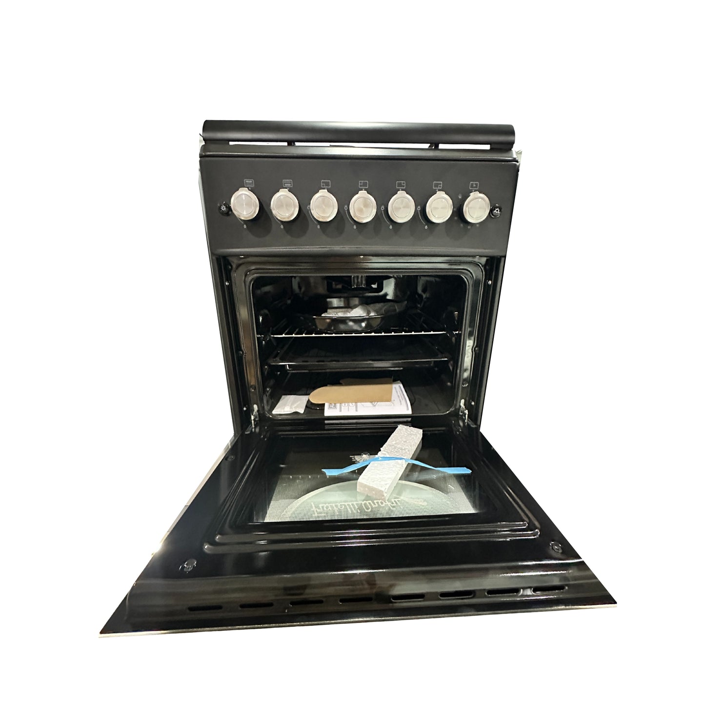 Fratelli onofri Freestanding Gas Cooker 4 burners 1 Door - Black - 60 cm