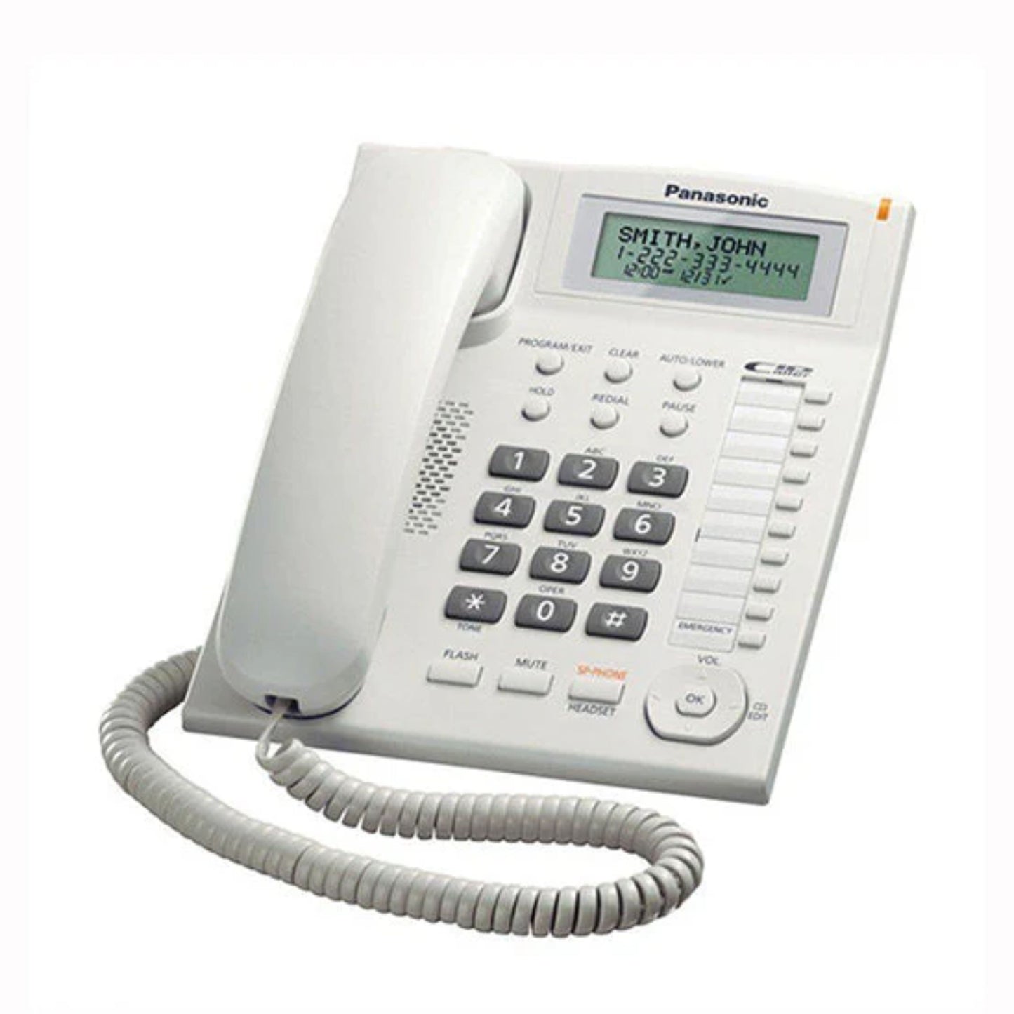 Panasonic Caller ID - Corded Phone available in black or white