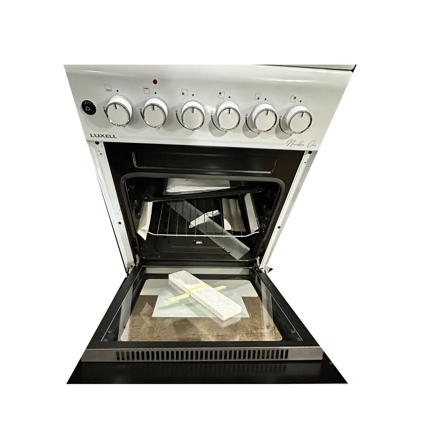 Luxell Freestanding Gas Cooker 4 burners 1 Door 50 cm - White