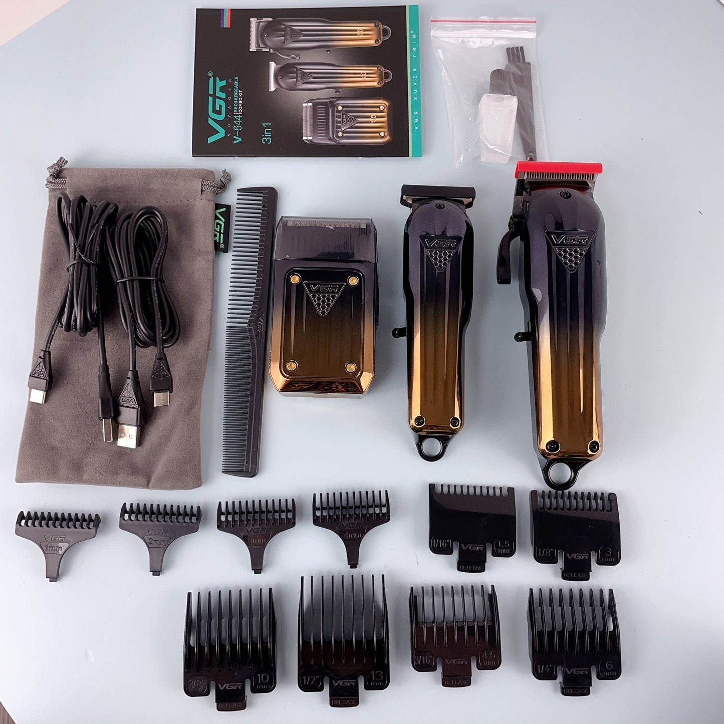 VGR V-644 Professional 3-in-1 Rechargeable