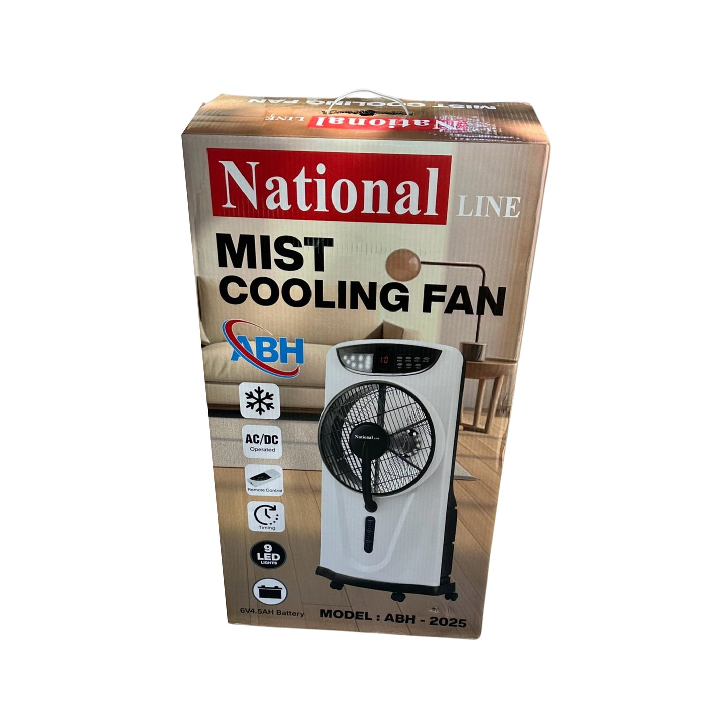 National Rechargeable Electric Water Mist Fan – Powerful Portable Outdoor and indoor Air Mist Fan with Remote Control