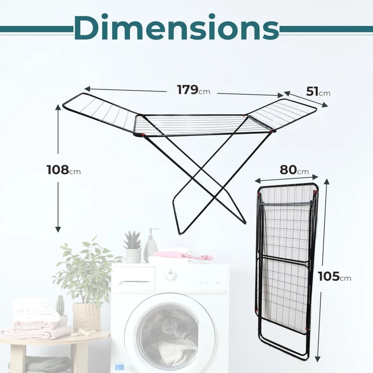 KUMTEL DRYING RACK 179cm
