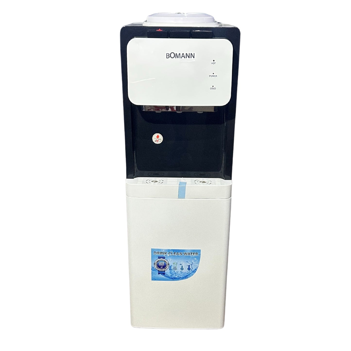 BOMANN Top-loaded water dispenser with storage cabinet