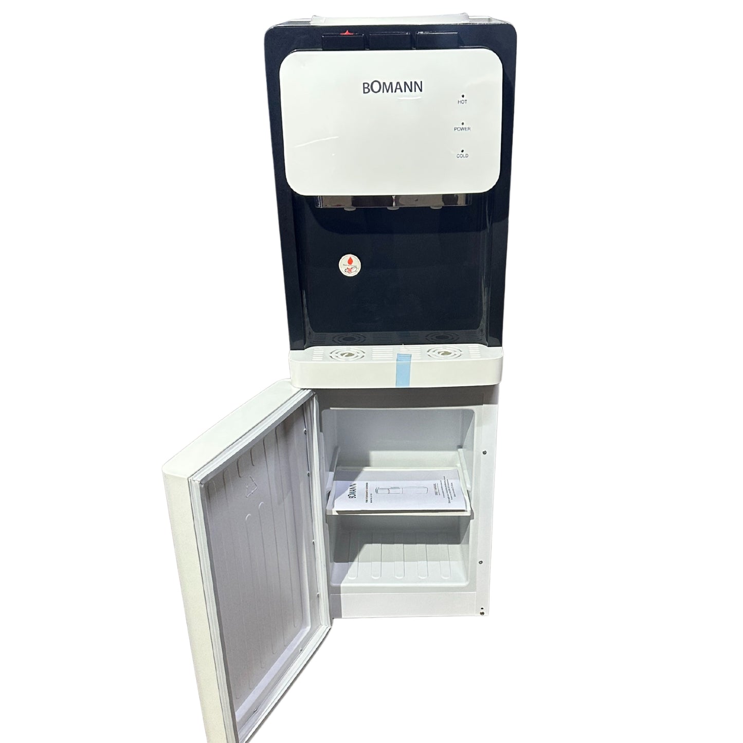 BOMANN Top-loaded water dispenser with storage cabinet