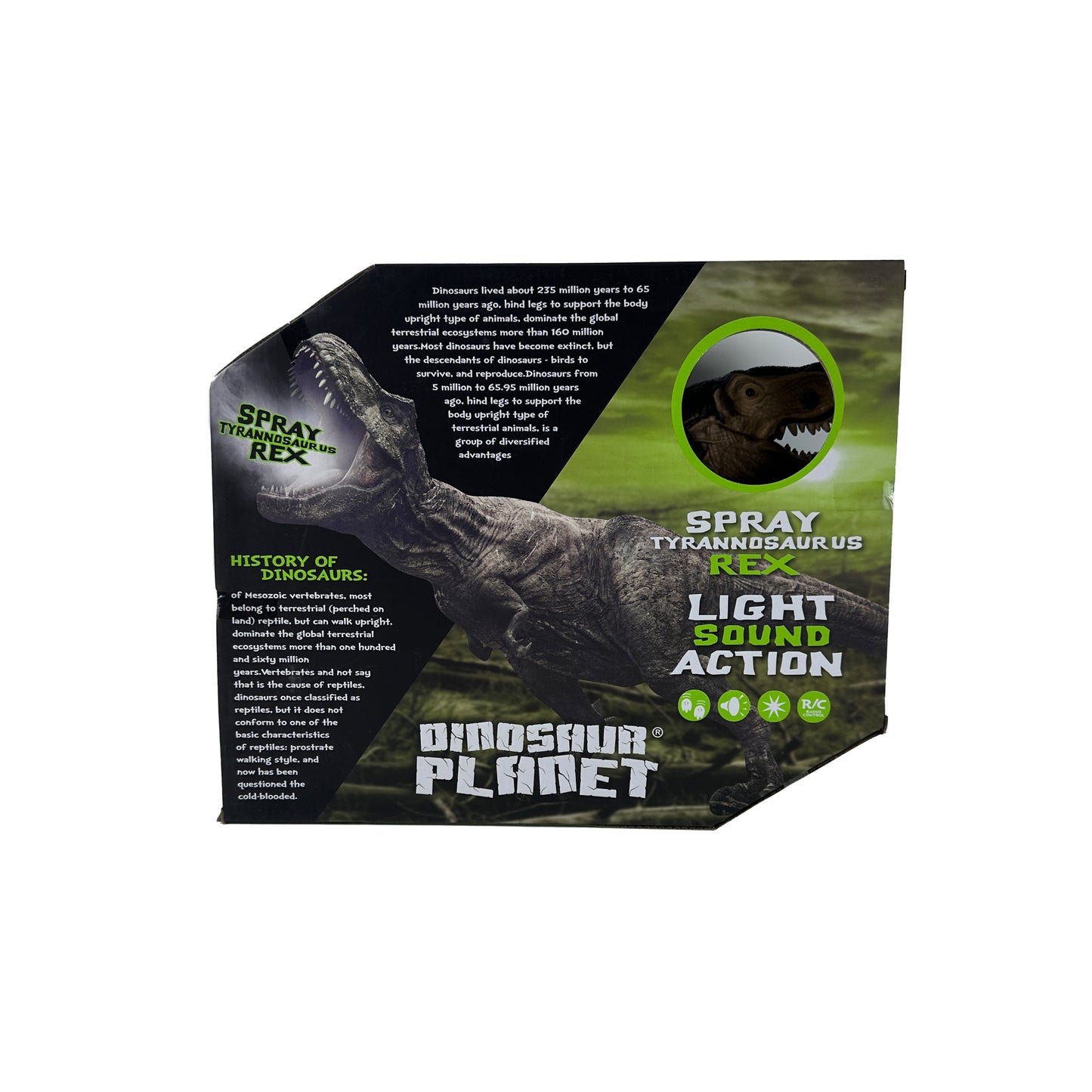 Tyrannosaurus Rex Beige Infra Red Control Roar Shake, Walking With light Sound Action