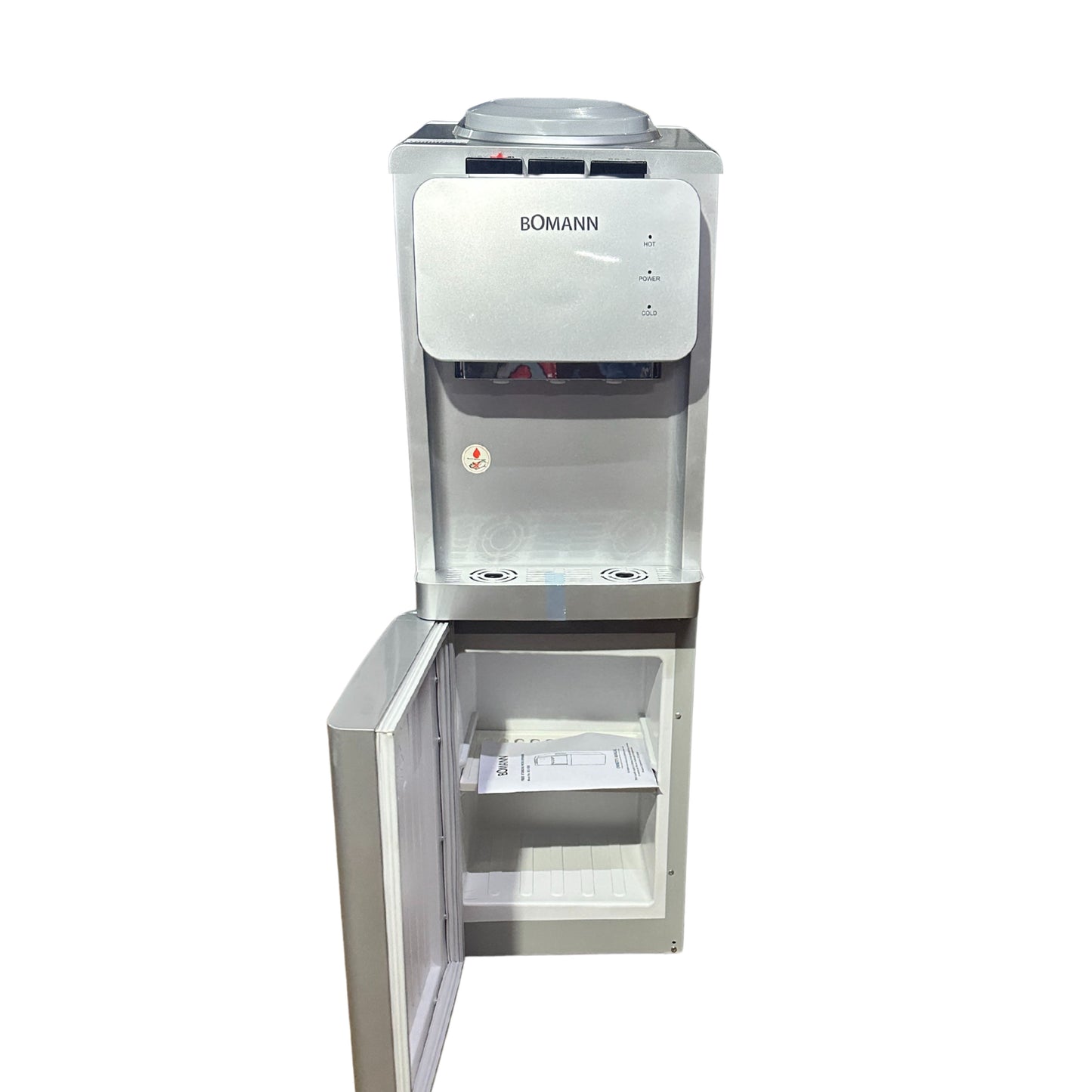 BOMANN Top-loaded water dispenser with storage cabinet