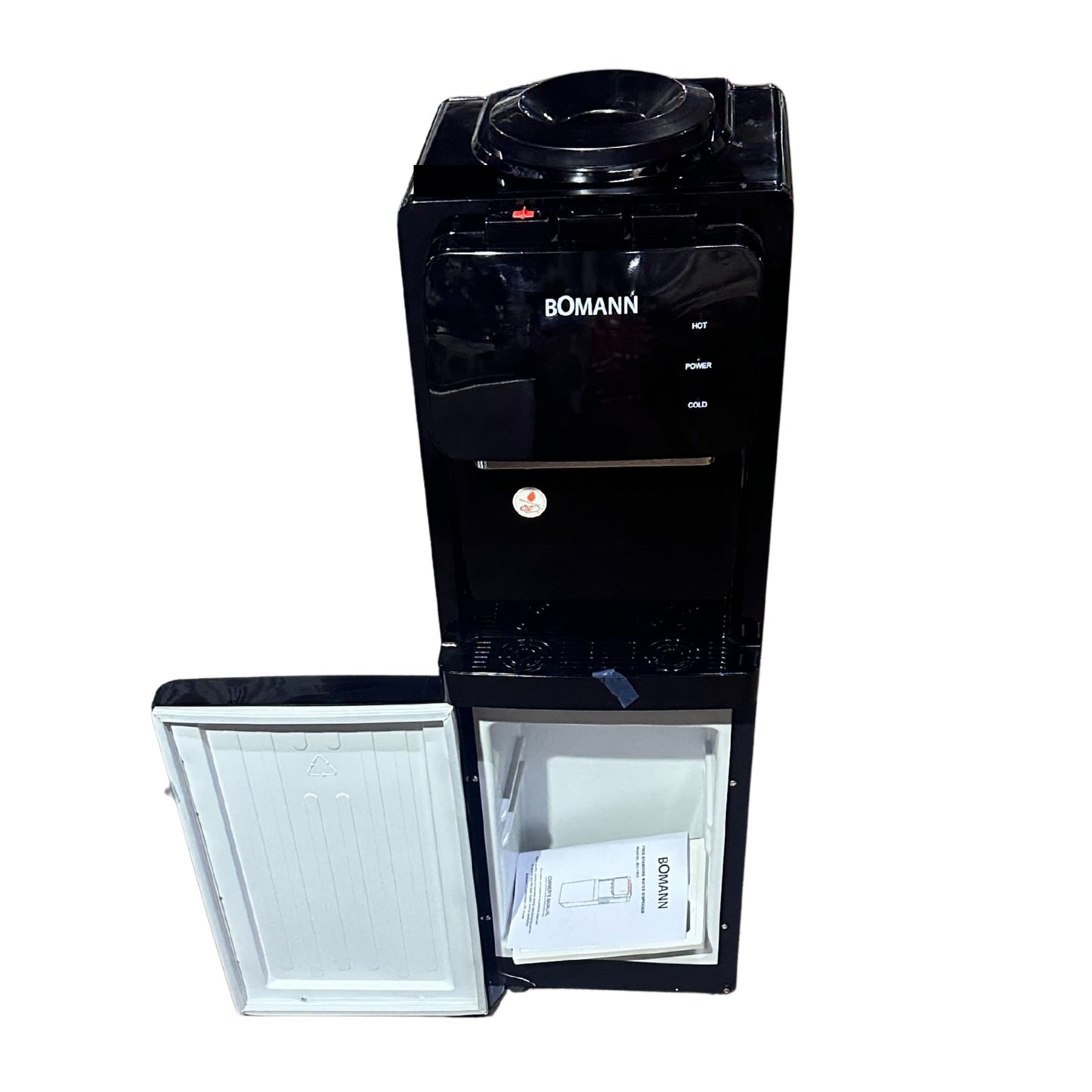 BOMANN Top-loaded water dispenser with storage cabinet