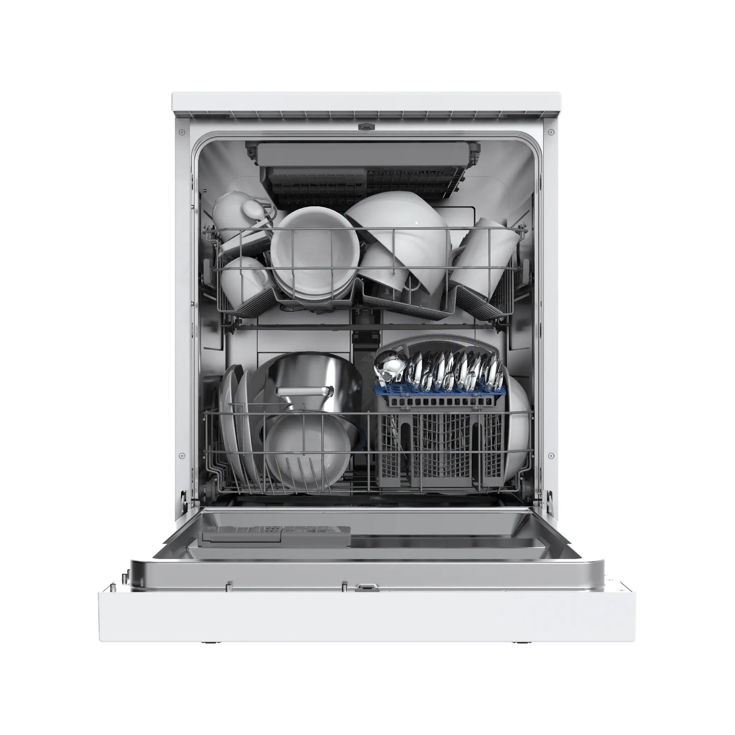 Midea Freestanding Dishwasher 14 Place Setting with Auto Open Door - White
