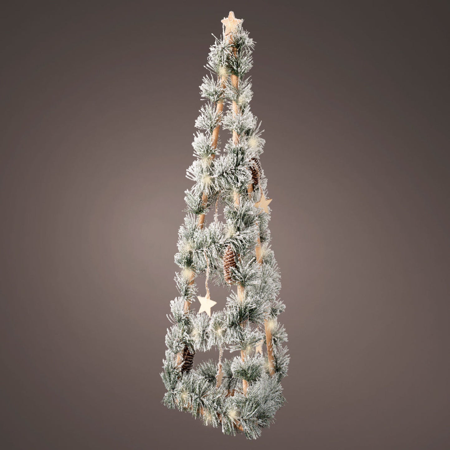Micro LED tree wood steady BO indoor fsc 100% 81 cm