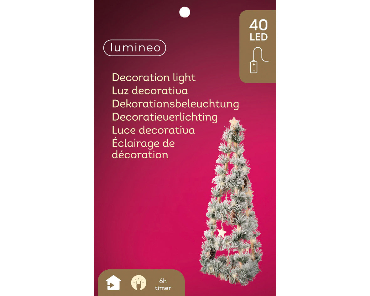Micro LED tree wood steady BO indoor fsc 100% 81 cm