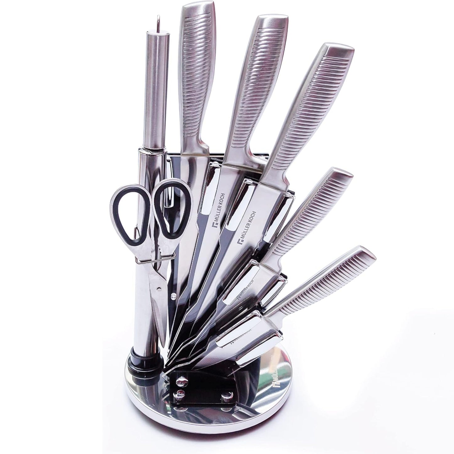 Stainless Steel Knife Set – 8 Pieces | Availalbe in 3 different colors