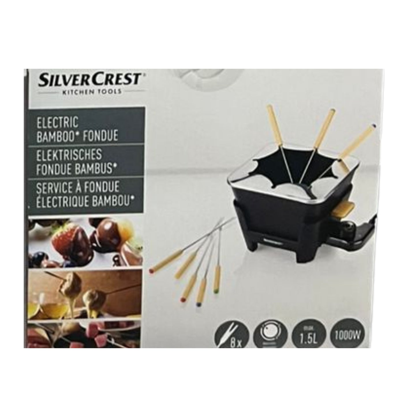 Silver crest bamboo fondue machine 1.5L - 1000W