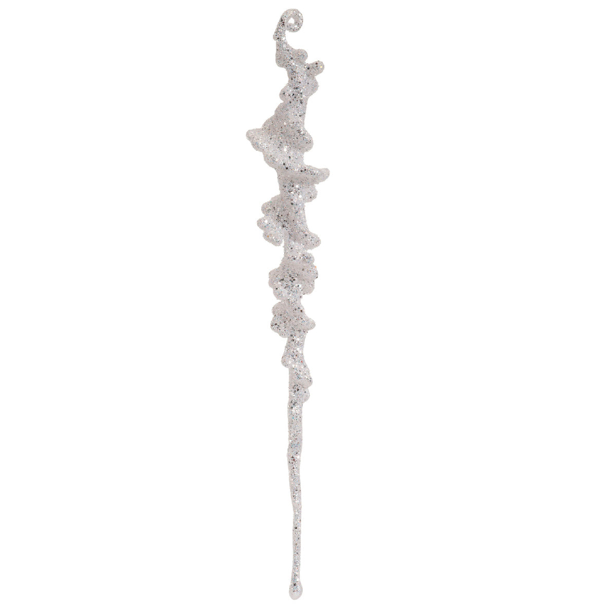 25 cm glittery icicle ornament