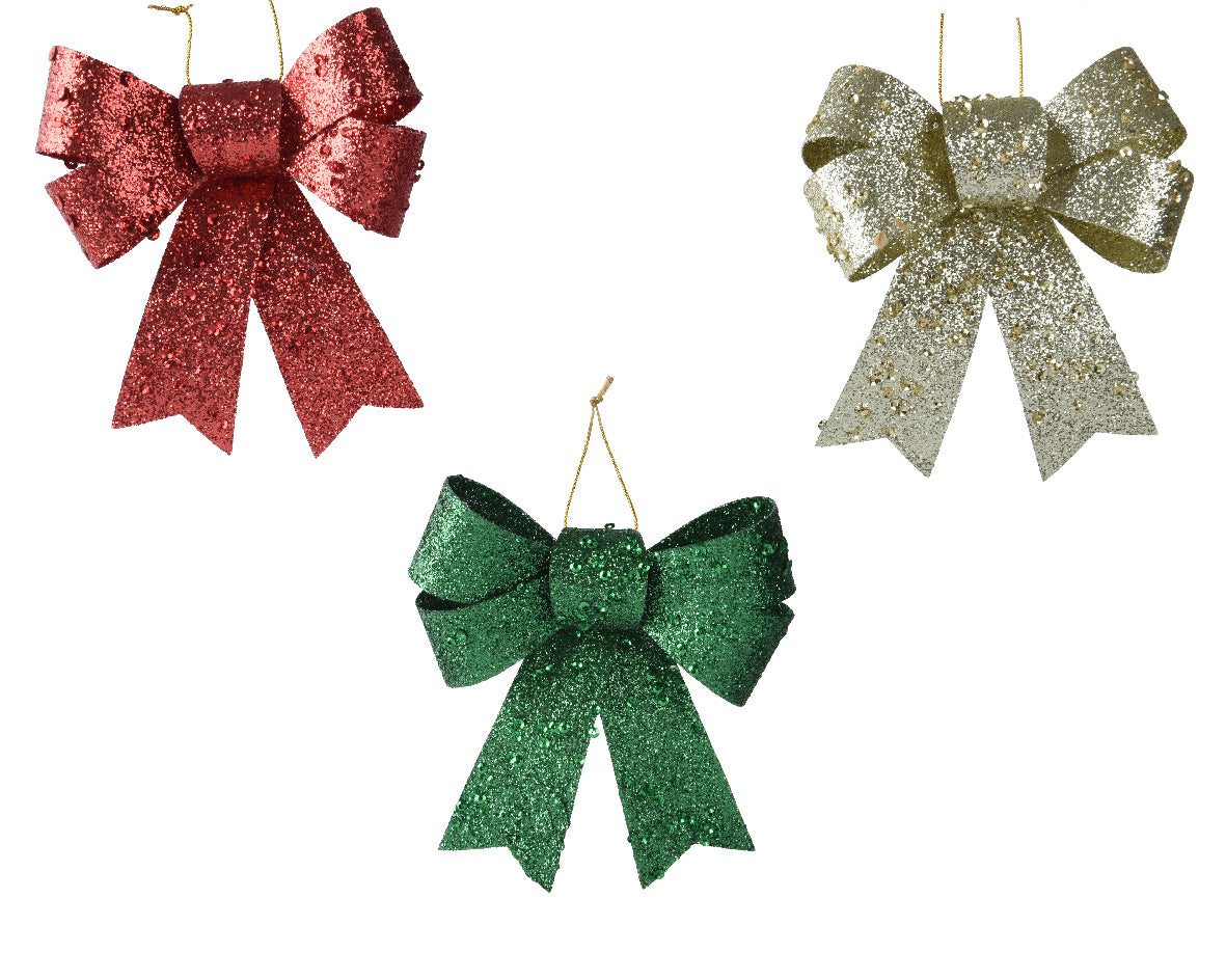 plastic bows (1 piece) 11.5cm