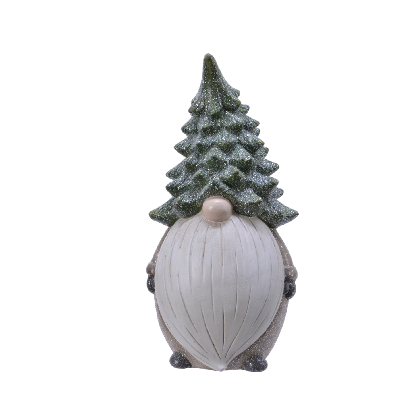 Gnome terracotta with glitter tree hat 1pc - 30cm