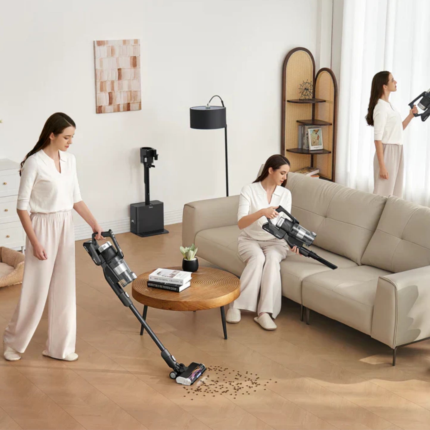 Midea Station rechargeable Vacuum Cleaner | P8 Plus | Handstick 2in1 | 25.9 V | Operating time (max) 60 min | Black