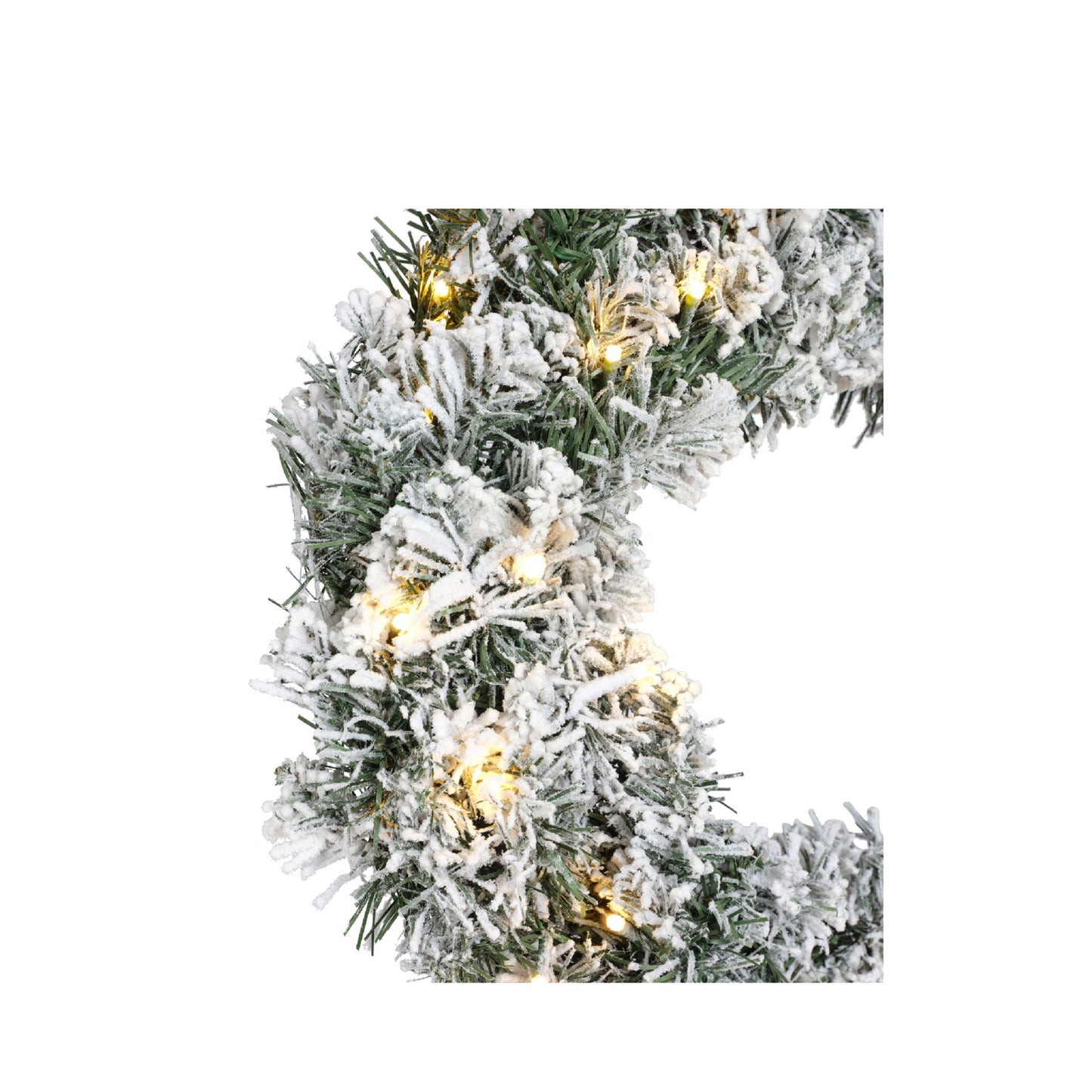 Imperial wreath snowy LED
