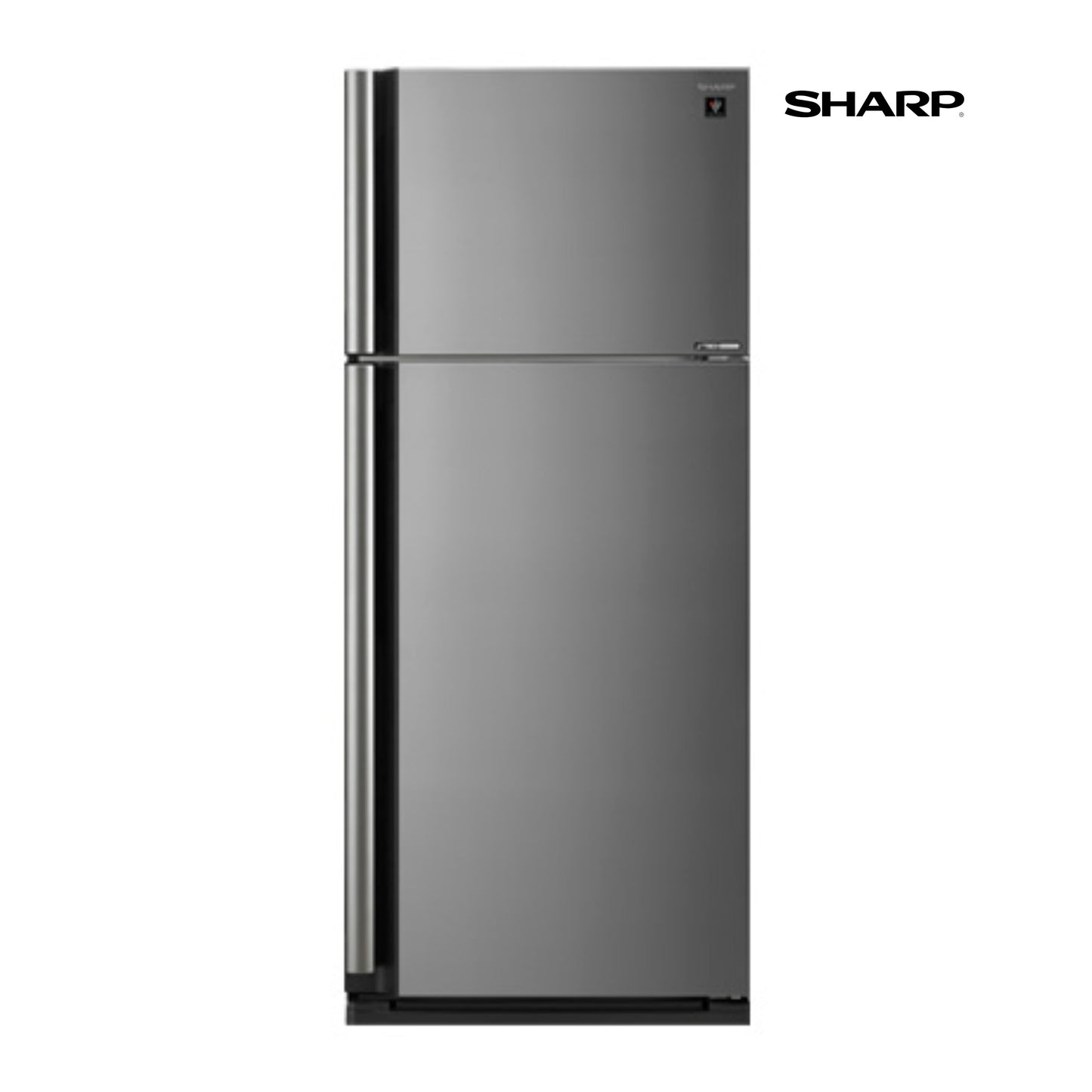 Grey Sharp Fridge Stainless Steel 175 cm Height