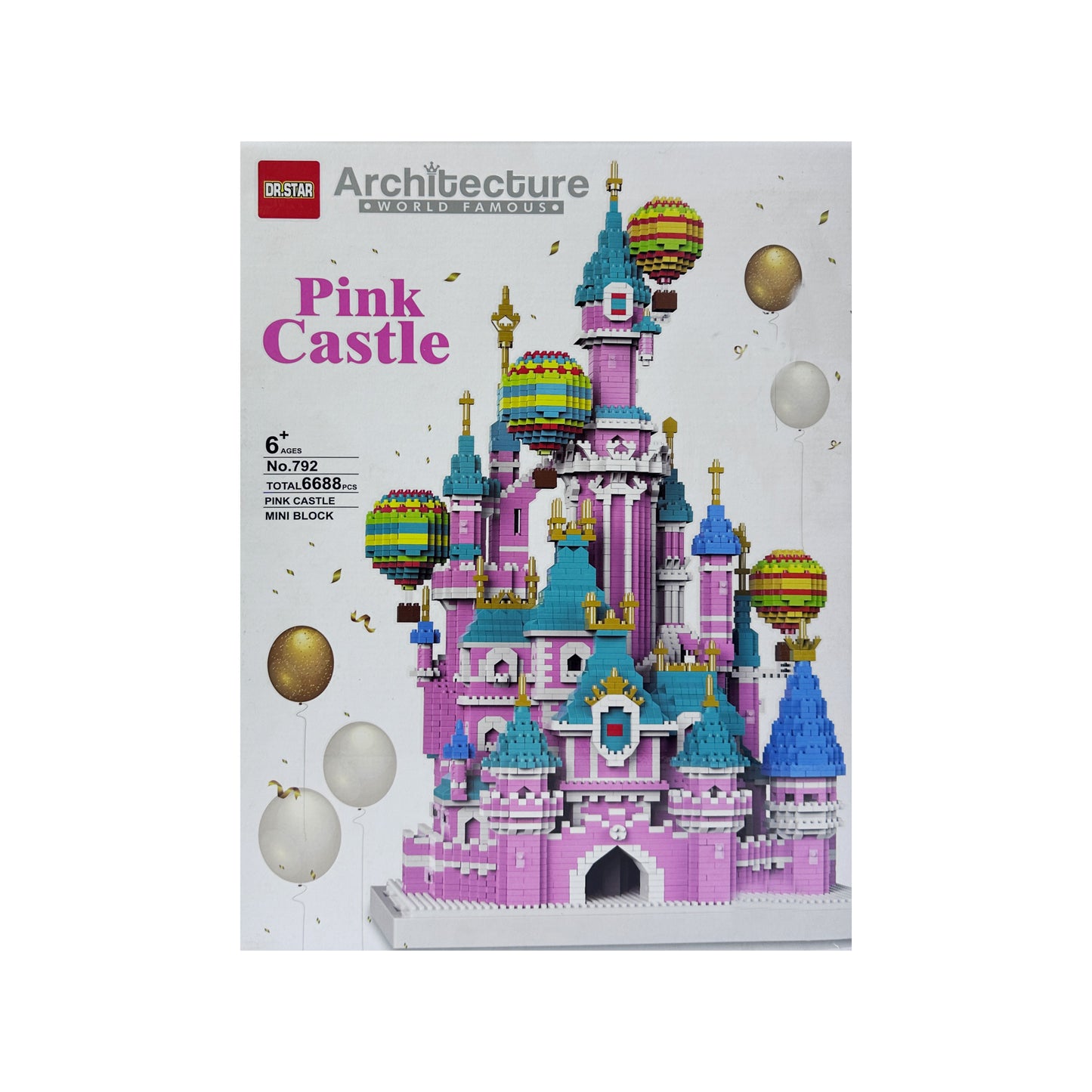 Architecture World Famous Pink Castle Mini Block 6688 pcs