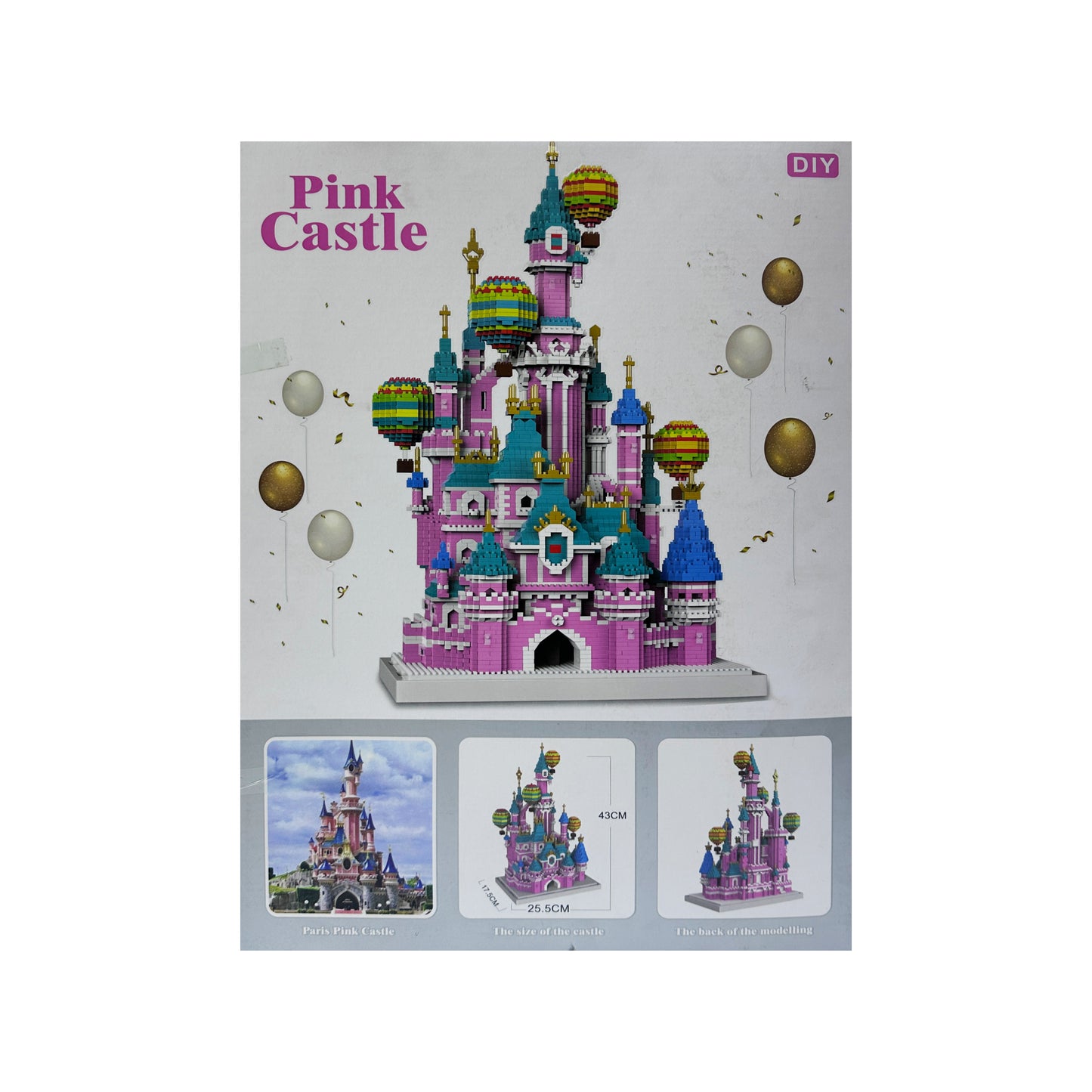Architecture World Famous Pink Castle Mini Block 6688 pcs
