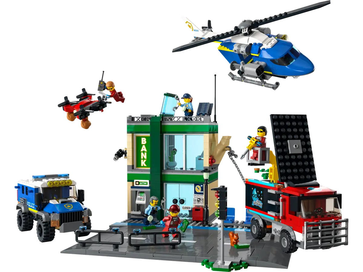 Lego Police Chase at the Bank