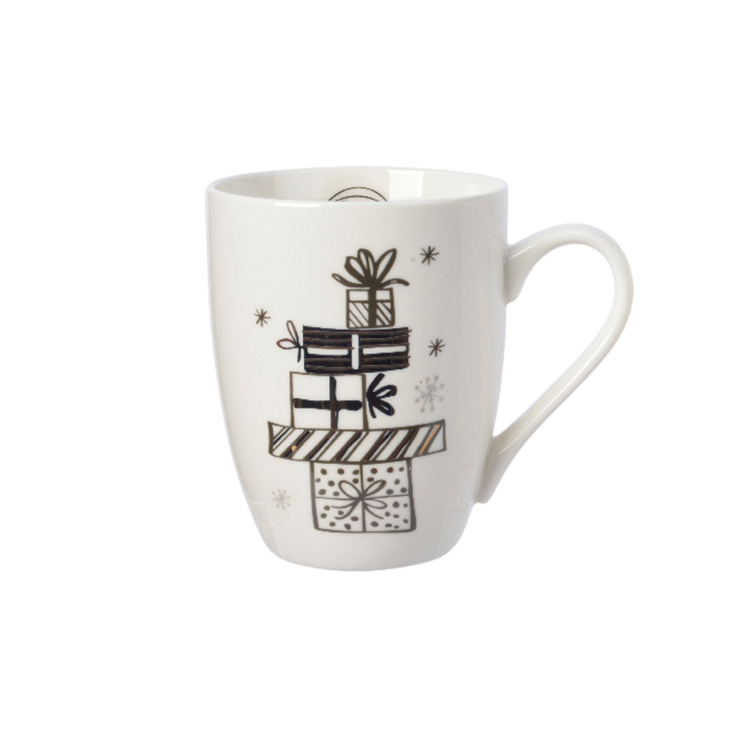 Mug porcelain with gold foil -1pc- 12cm