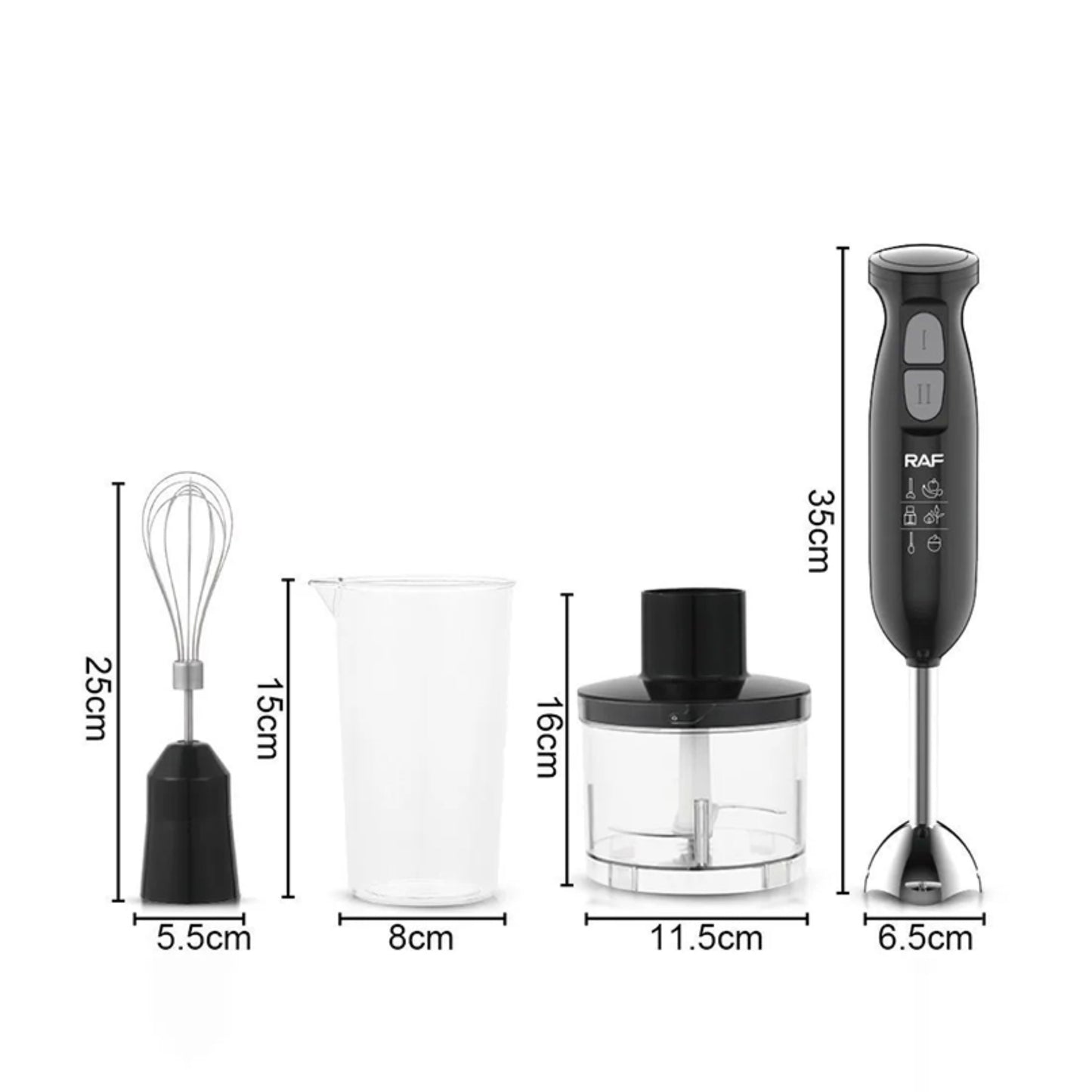 Multi-function Blender Set Egg Beater Blender Two Speed Adjustable Blender 800W
