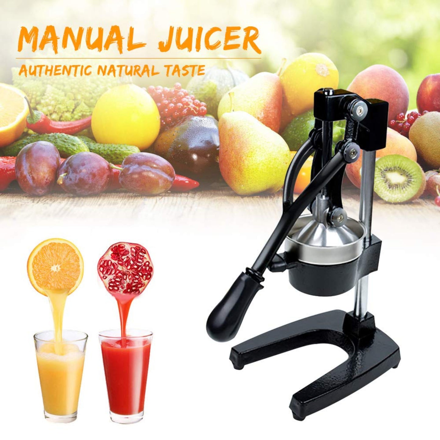 Heavy duty manual juice squeezer