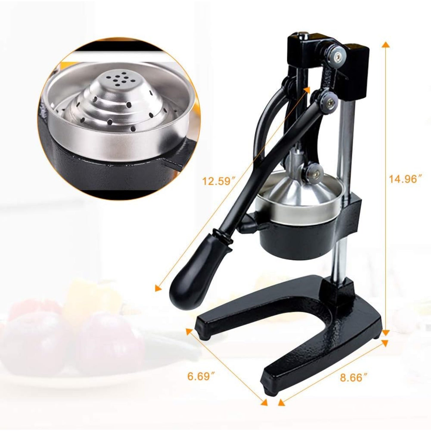 Heavy duty manual juice squeezer