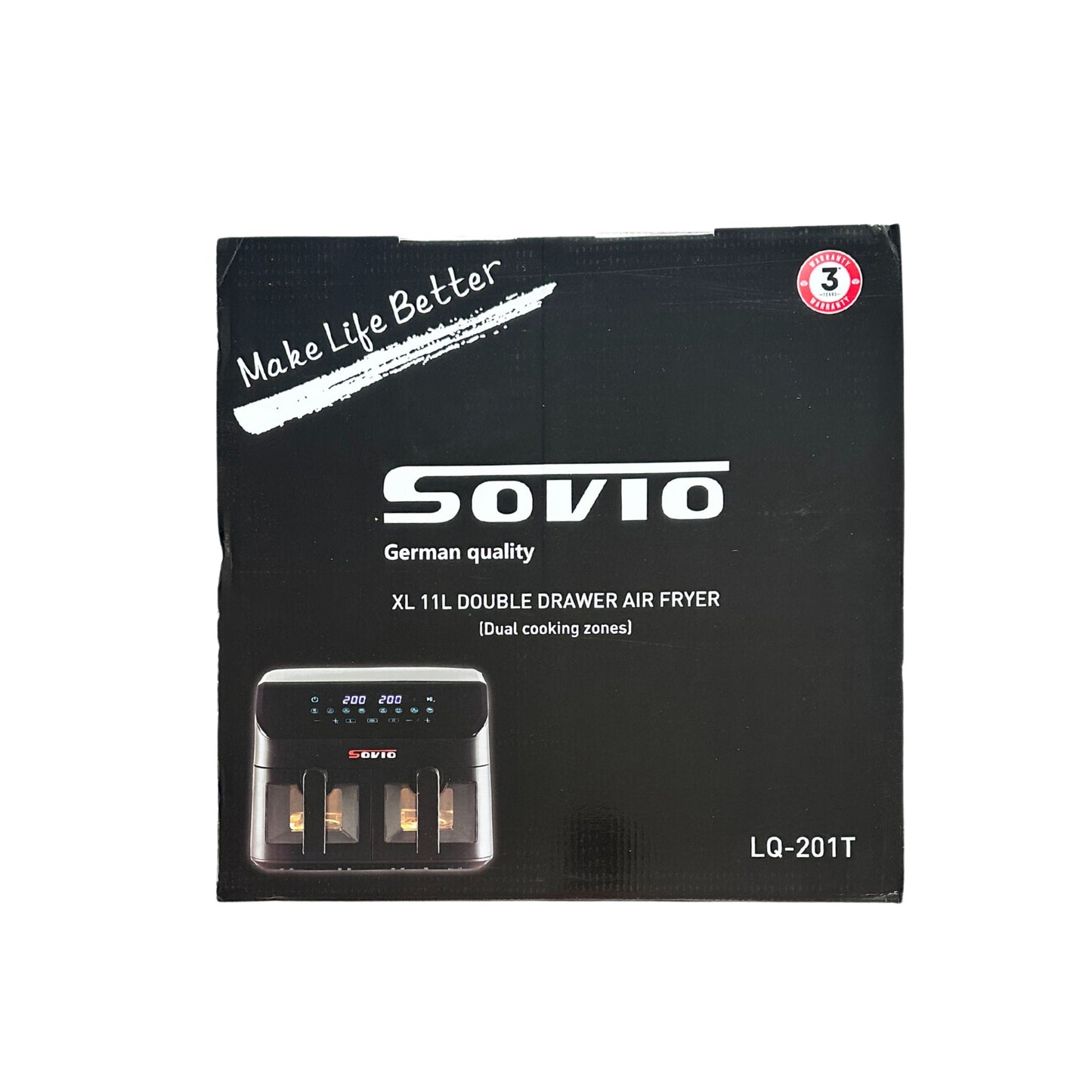 Sovio Dual drawer 11L - 5.5L X2