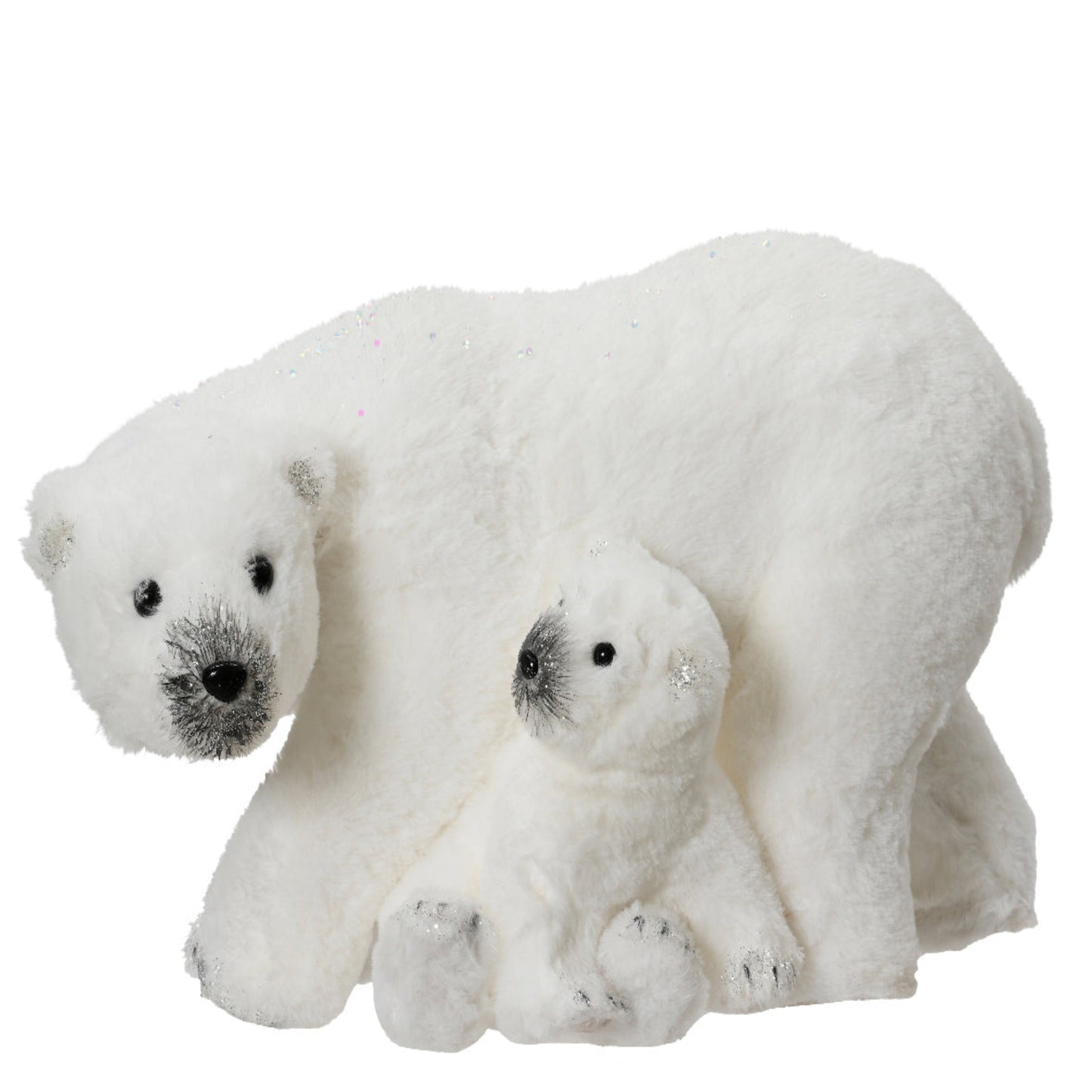 Bear artificial fur glitters - 50 cm