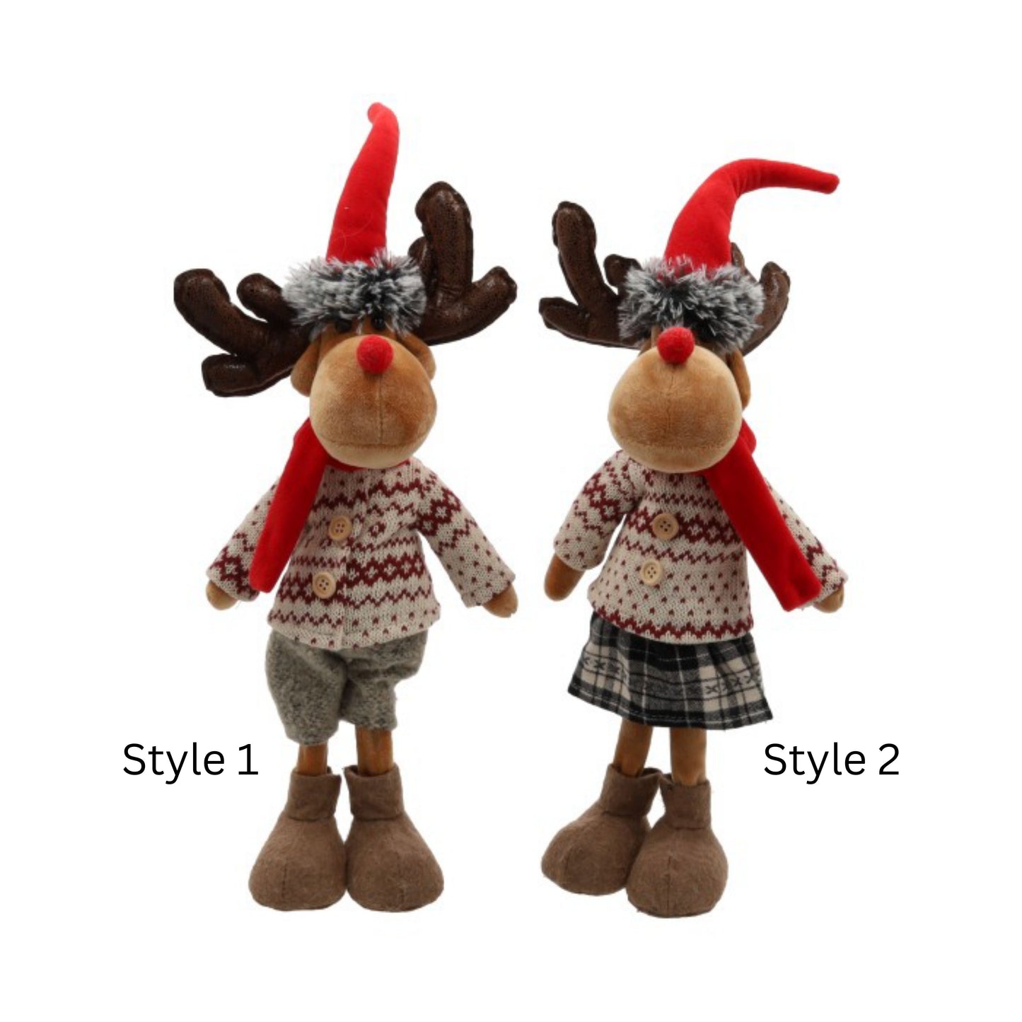 Plush figure Reindeer Standing Domas L=21cm W=12cm H=48cm