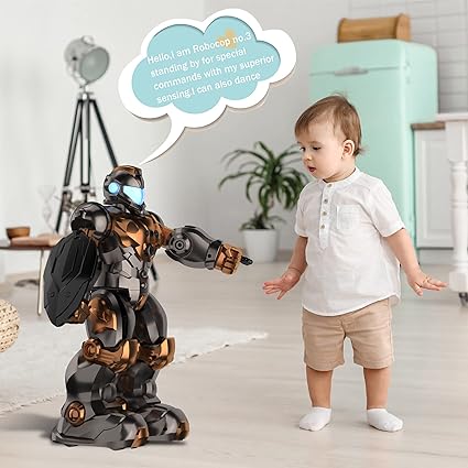PP PICADOR Programmable Smart RC Robot Toy - Gesture Sensing, Rechargeable Robotics Kit for Kids (Ages 5-10) - Matte Metallic
