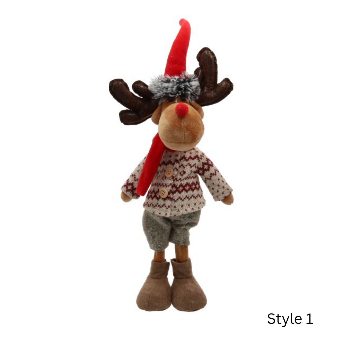 Plush figure Reindeer Standing Domas L=21cm W=12cm H=48cm