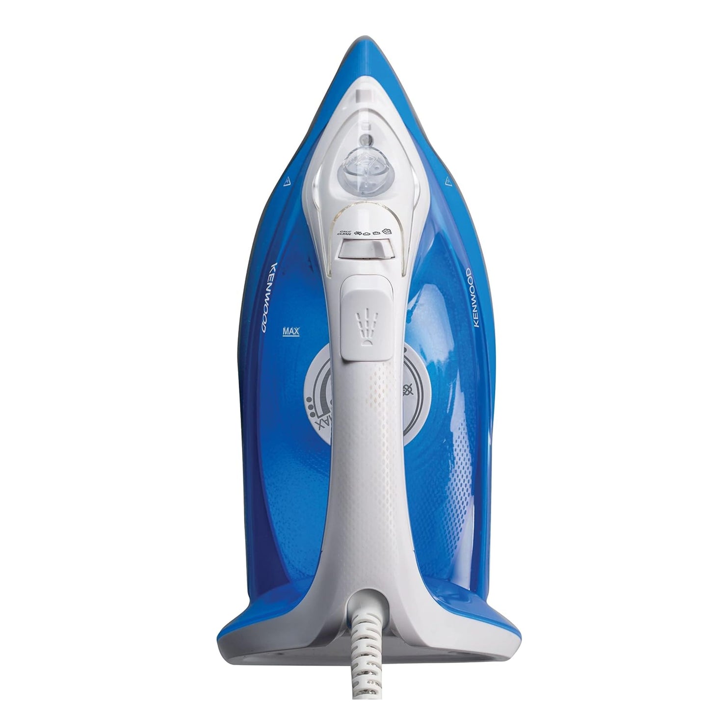 Kenwood Steam Iron 2200W with Ceramic Soleplate, Anti-Drip, Anti-Calc, Self Clean, Continuous Steam, Burst, Spray Function White/Blue