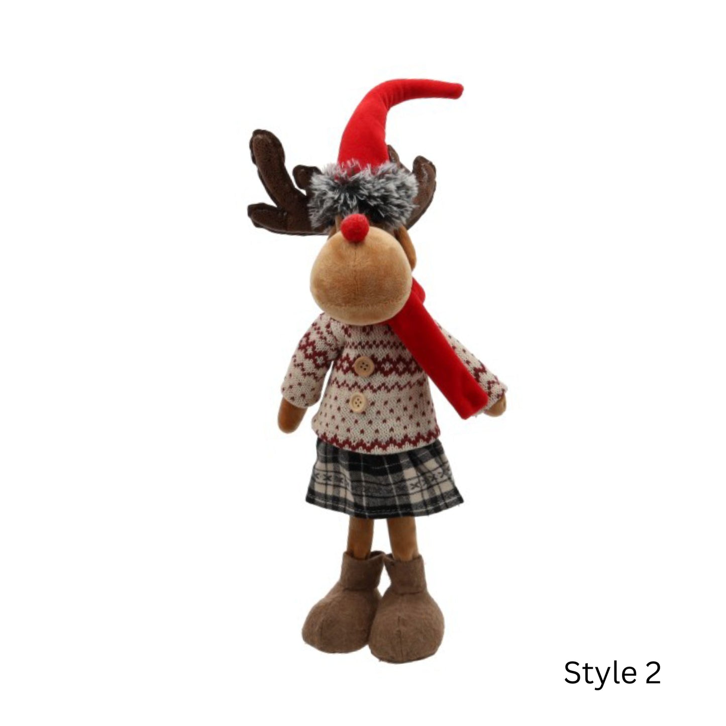 Plush figure Reindeer Standing Domas L=21cm W=12cm H=48cm
