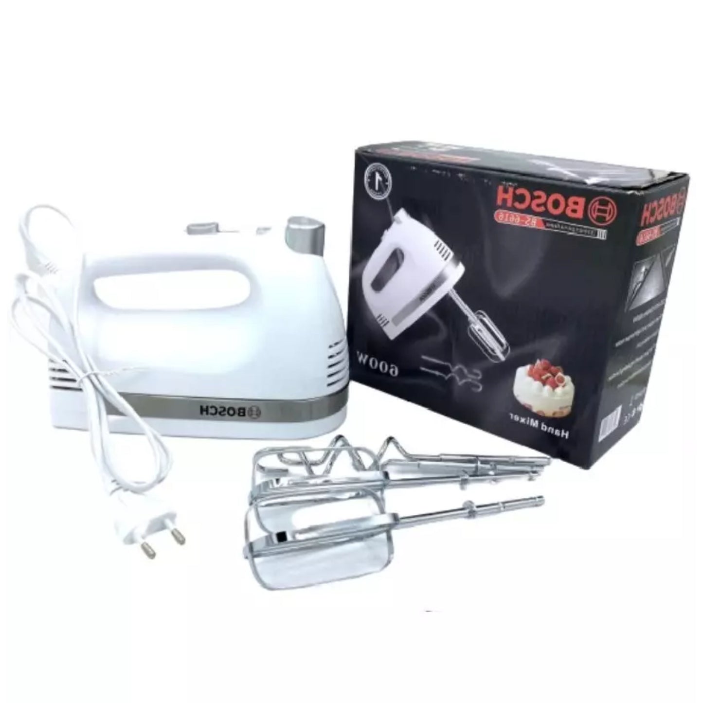 BOSCH Electric turbo hand mixer stainless steel body - 600W