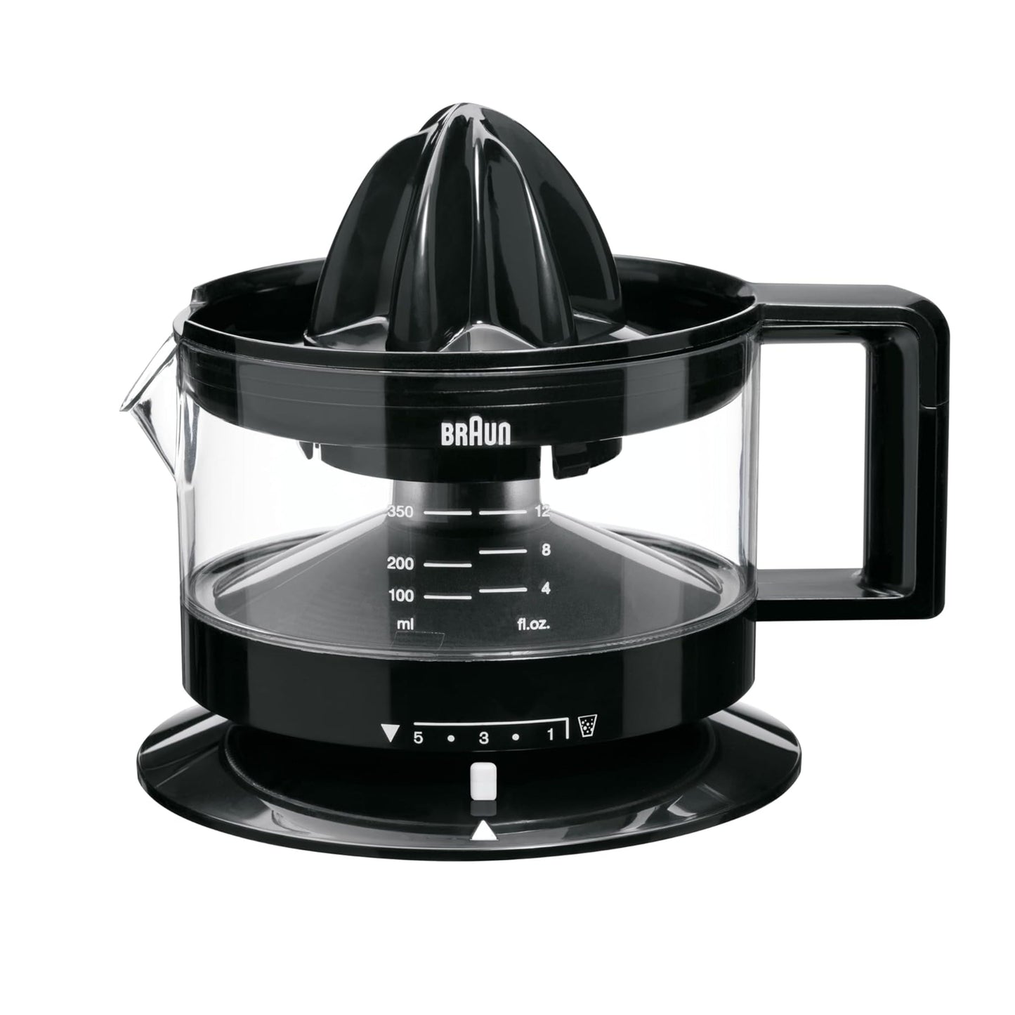 Braun Electric Citrus Press , Orange Juice, Lemon, Grapefruit, Bowl 500ml , 20 W, Black