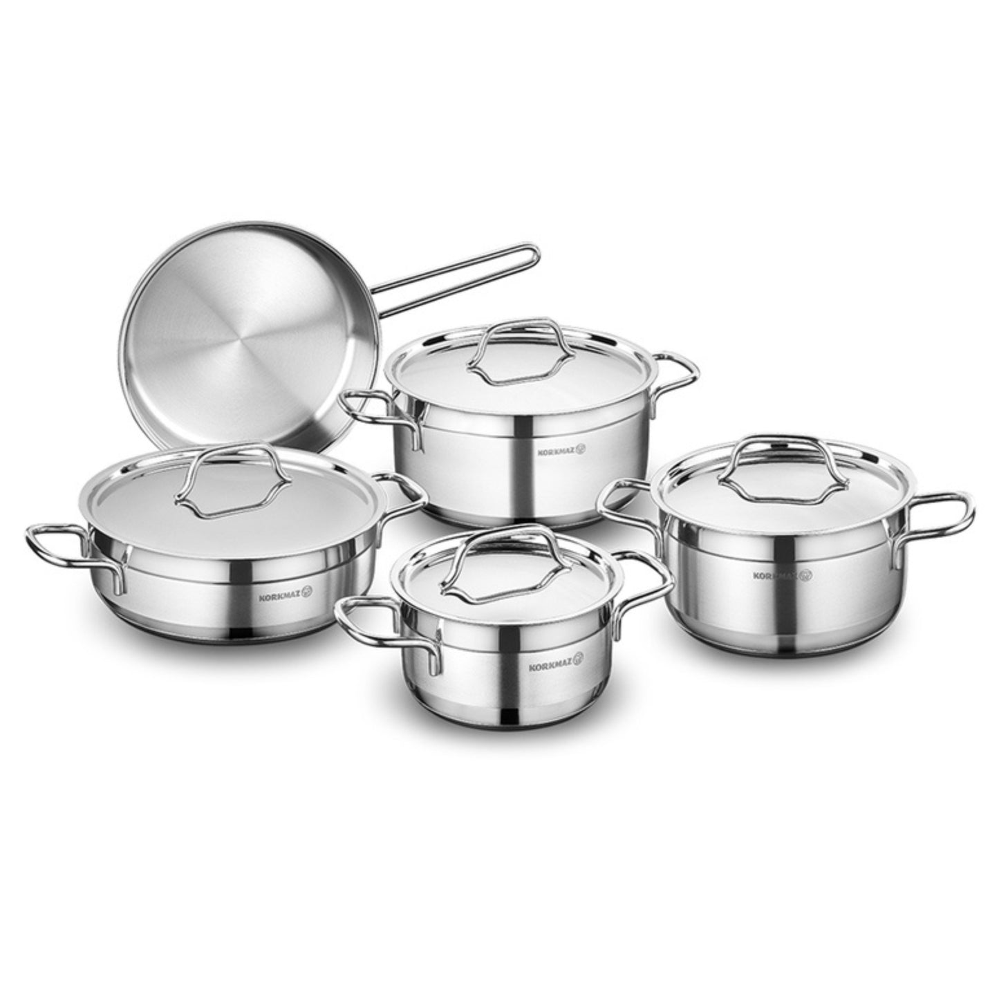 Korkmaz Alfa Cookware, Set Of 9 Piece