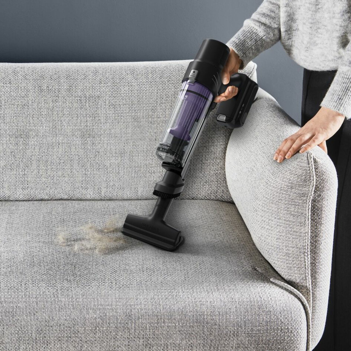 Rowenta X-Pert 7.60 Cordless Broom Vacuum Cleaner, 140 W, 45 min Runtime, Lightweight and Versatile, Motorized Brush with LED, Accessory for Grooves and Sofas, Charging Dock,