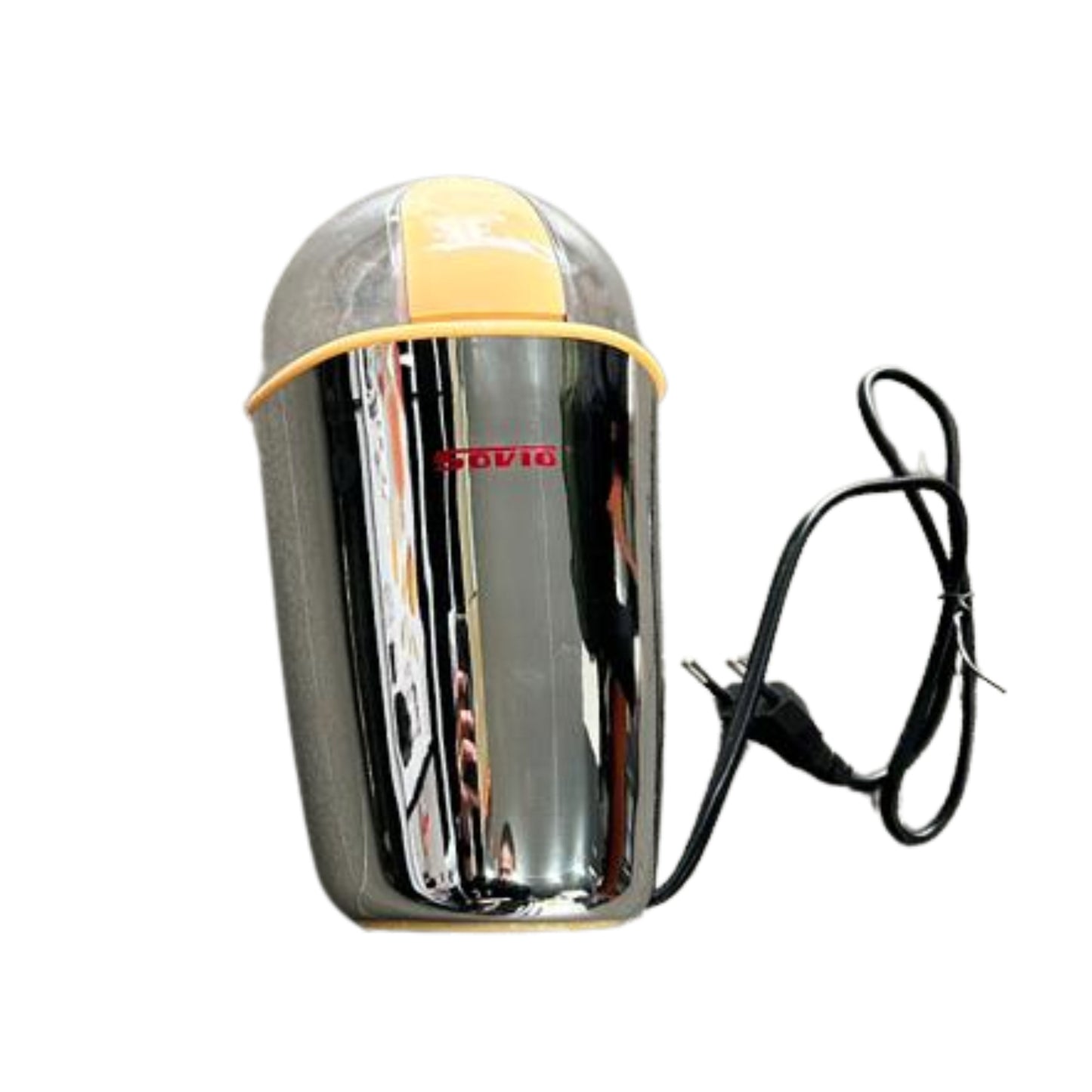 SOVIO Grinder Stainless Steel 600 Watt transparent lid - 85g coffe bean capacity