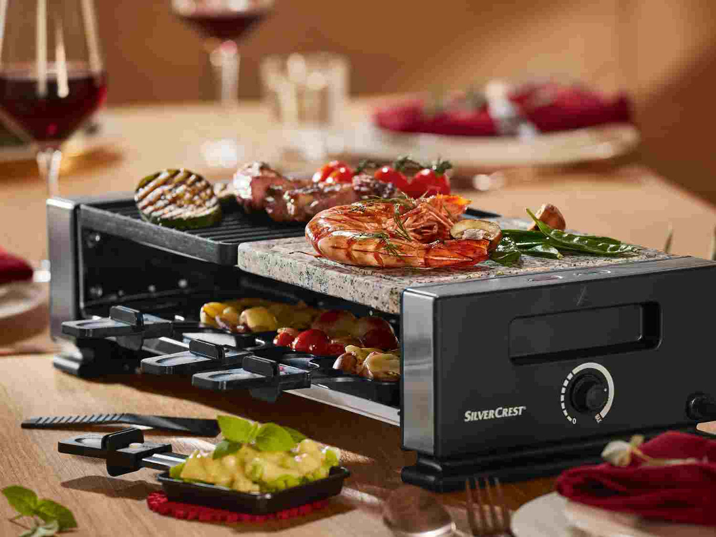 Silver crest Raclette-Grill 1400W for 8 persons