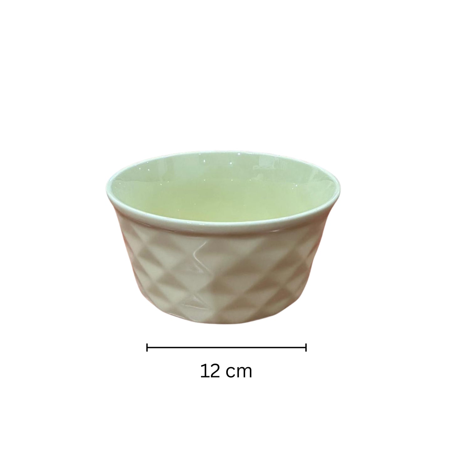 yellow Ceramic bowl - 12 cm