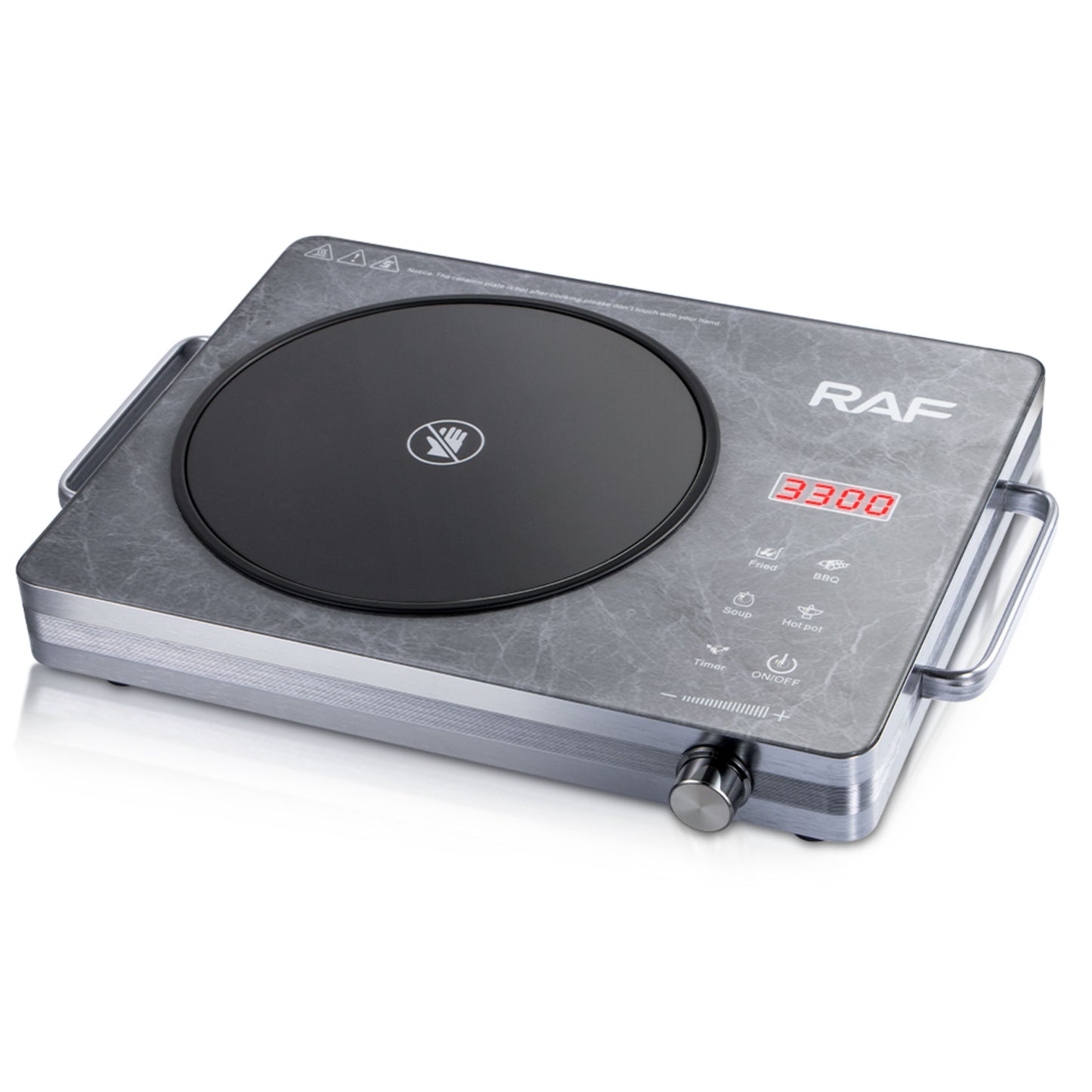 RAF 3500W Infrared Cooker - marble grey