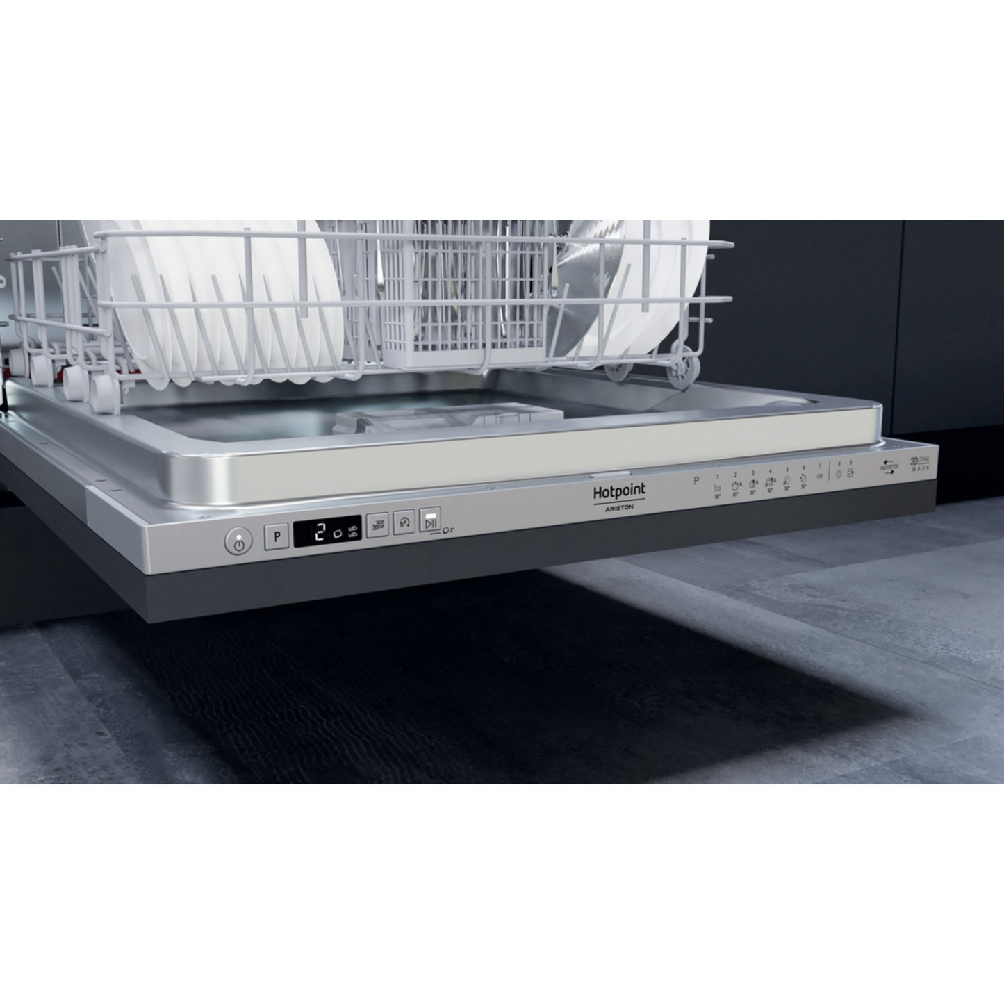 Hotpoint-Ariston Dishwasher fully Built-in 14 place settings, 9 programs