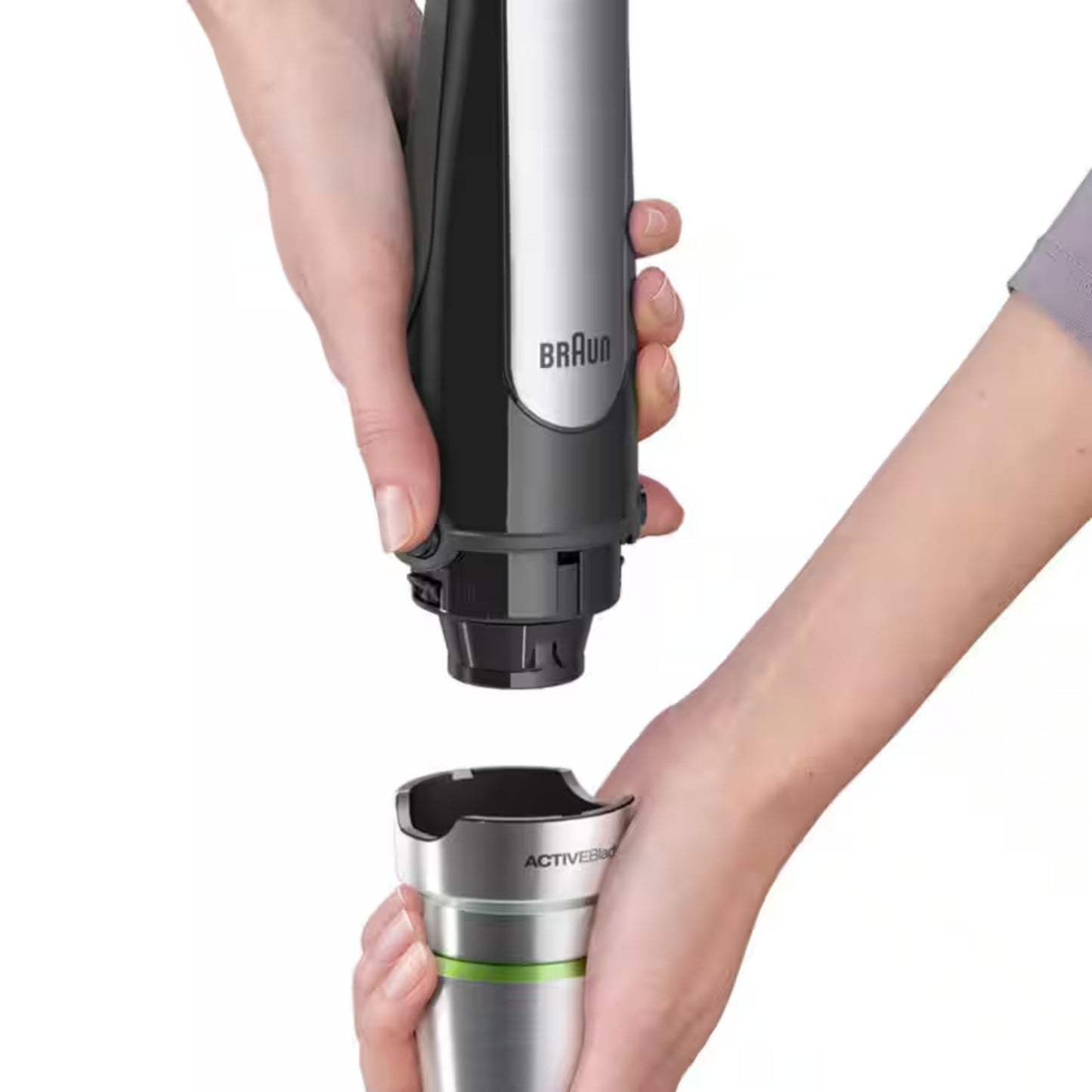 Braun MultiQuick 7 Hand Blender , Black, 1000W, Mixer, ActiveBlade System, EasyClick Plus System, Splash Control, International Warranty