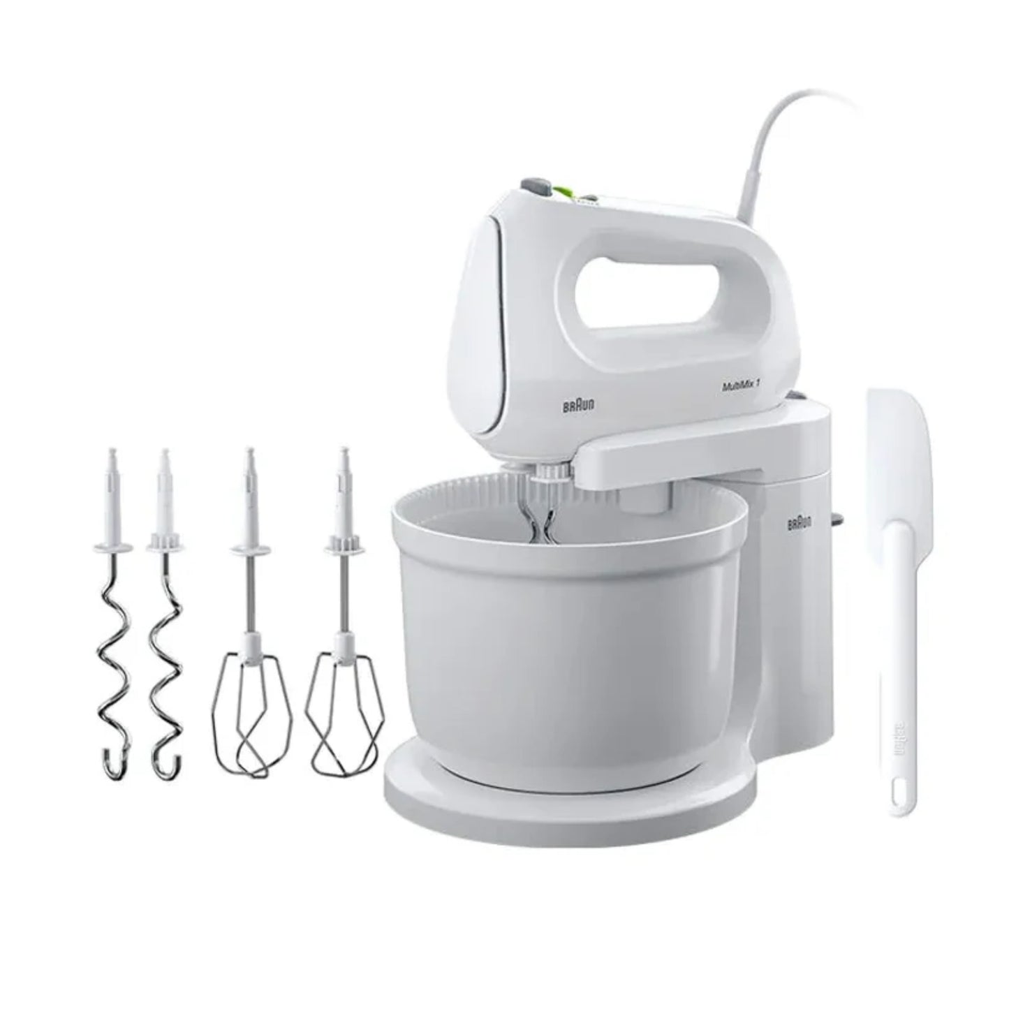 Braun, 2 in 1 Hand and Stand Mixer 400W 3L bowl