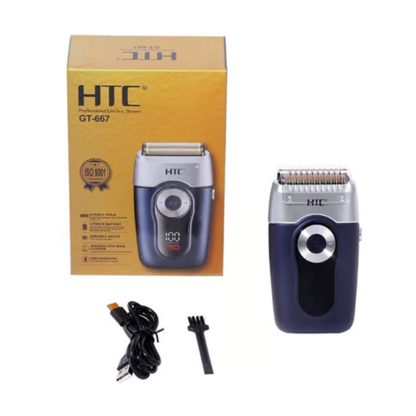 HTC Shaver with Hypoallergenic Blades