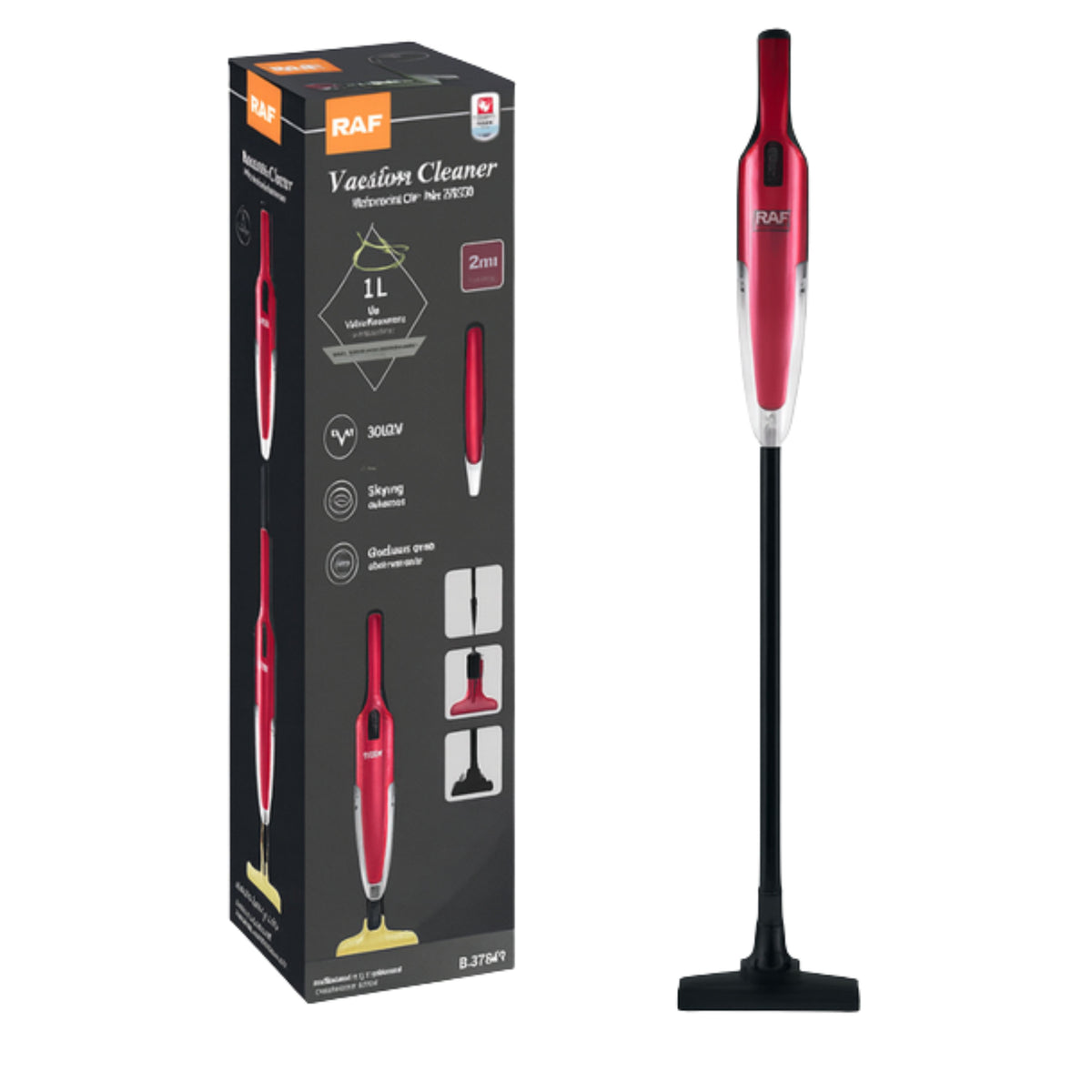 RAF R.8736R - Cordless Handheld Vacuum Cleaner - 800W - Red